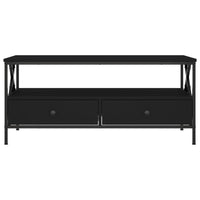 Tavolino da Salotto Nero 100x51x45 cm in Legno Multistrato 835299
