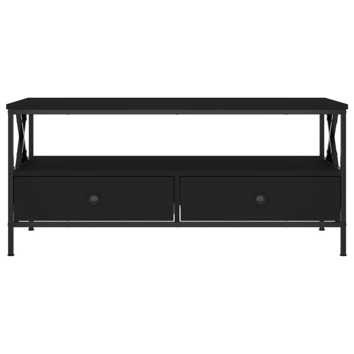 Tavolino da Salotto Nero 100x51x45 cm in Legno Multistrato 835299