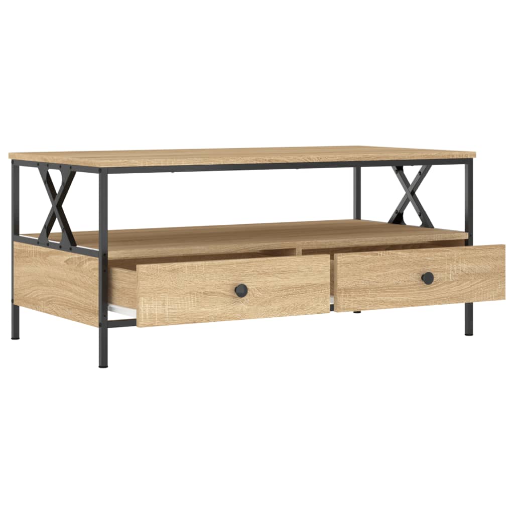 Tavolino da Salotto Rovere Sonoma 100x51x45cm Legno Multistrato 835300