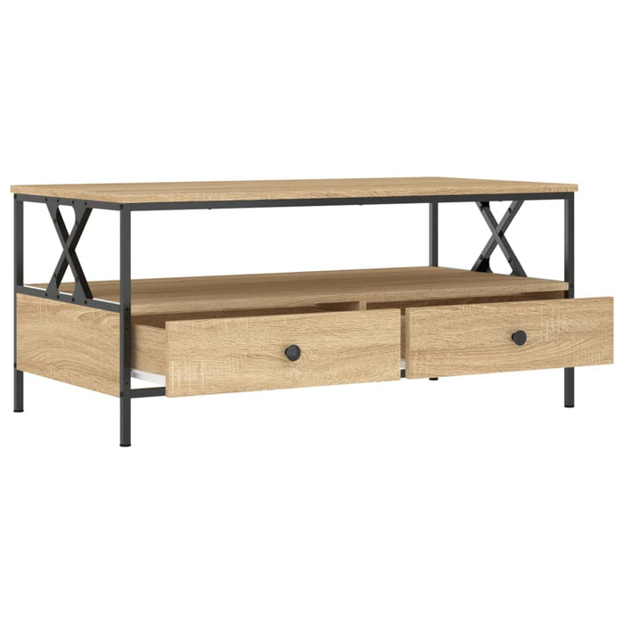 Tavolino da Salotto Rovere Sonoma 100x51x45cm Legno Multistrato 835300