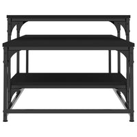 Tavolino da Salotto-Tavolino da soggiorno-Tavolo Nero 102x60x45 cm in Legno Multistrato