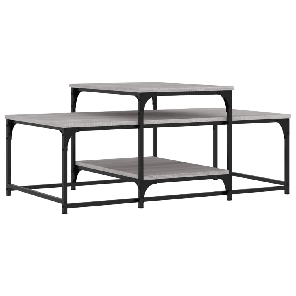 Tavolino da Salotto Grigio Sonoma 102x60x45cm Legno Multistrato 835317