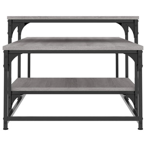Tavolino da Salotto Grigio Sonoma 102x60x45cm Legno Multistrato 835317