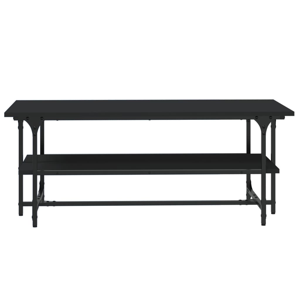Tavolino Salotto Nero 100x50x40cm Legno Multistrato 835319