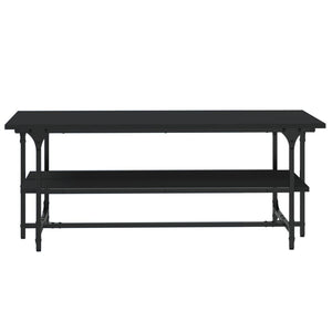 Tavolino Salotto Nero 100x50x40cm Legno Multistrato 835319