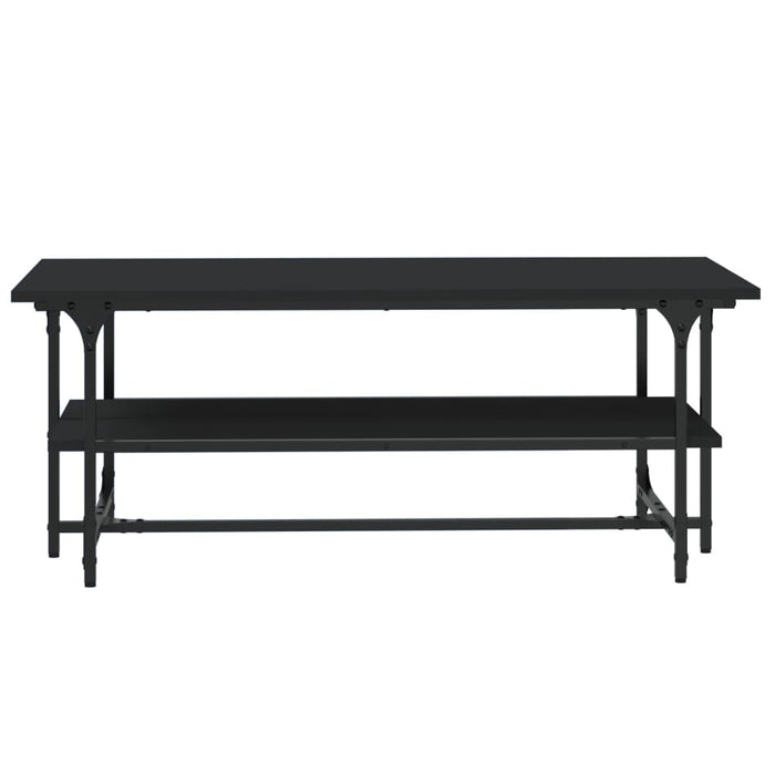 Tavolino Salotto Nero 100x50x40cm Legno Multistrato 835319