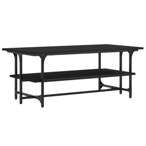 Tavolino Salotto Nero 100x50x40cm Legno Multistrato 835319