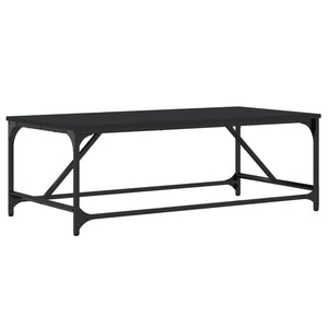 Tavolino da Salotto Nero 100x50x35cm Legno Multistrato 835329