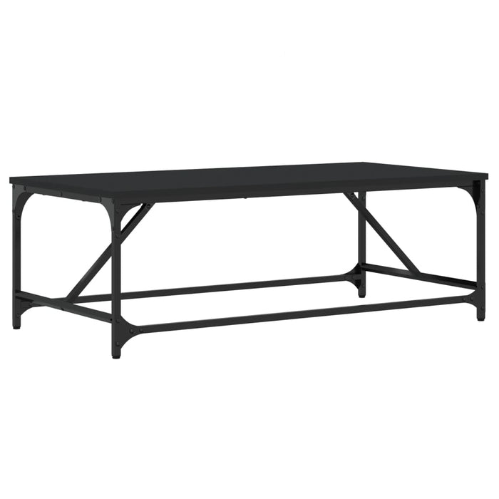 Tavolino da Salotto Nero 100x50x35cm Legno Multistrato 835329