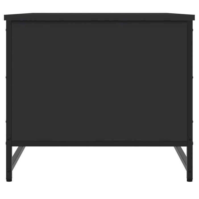 Tavolino da Salotto Nero 85,5x51x45 cm in Legno Multistrato