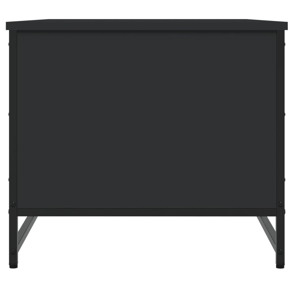 Tavolino da Salotto-Tavolino da soggiorno-Tavolo Nero 85,5x51x45 cm in Legno Multistrato