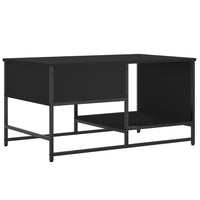 Tavolino da Salotto Nero 85,5x51x45 cm in Legno Multistrato 835339
