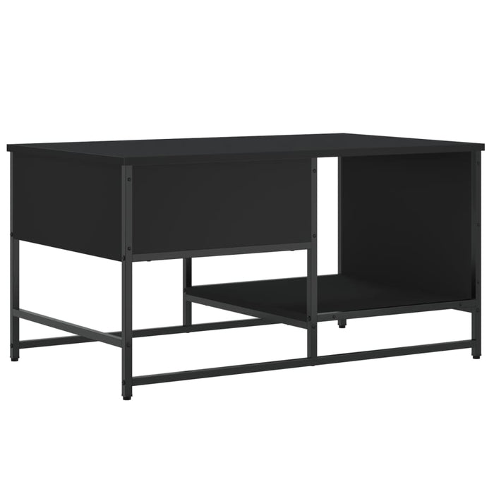 Tavolino da Salotto Nero 85,5x51x45 cm in Legno Multistrato 835339