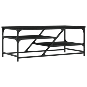 Tavolino da Salotto Nero 100x49x40 cm in Legno Multistrato 835344