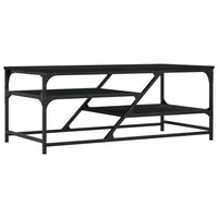 Tavolino da Salotto Nero 100x49x40 cm in Legno Multistrato 835344