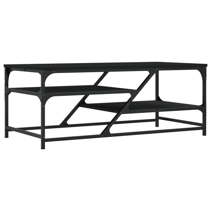 Tavolino da Salotto Nero 100x49x40 cm in Legno Multistrato 835344