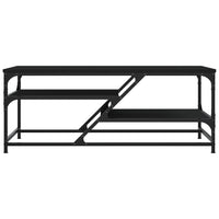 Tavolino da Salotto Nero 100x49x40 cm in Legno Multistrato 835344