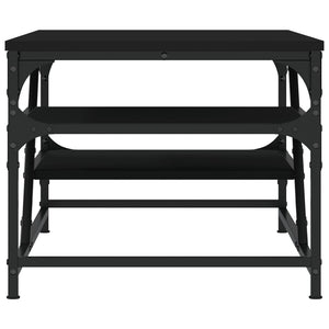 Tavolino da Salotto Nero 100x49x40 cm in Legno Multistrato 835344