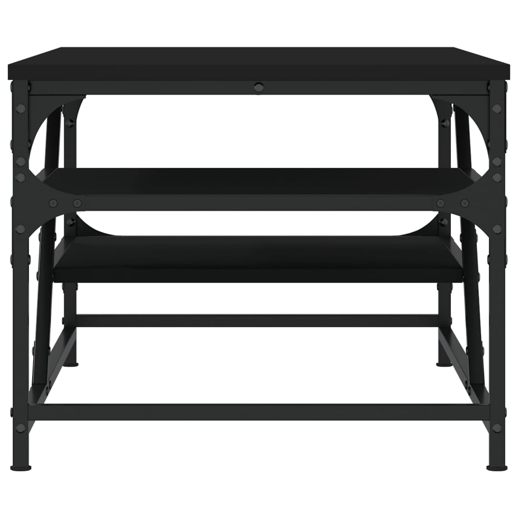 Tavolino da Salotto Nero 100x49x40 cm in Legno Multistrato 835344