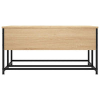 Tavolino da Salotto-Tavolino da soggiorno-Tavolo Rovere Sonoma 80x80x40 cm Legno Multistrato 855921