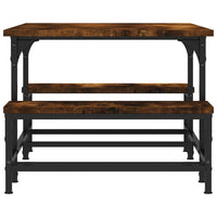 Tavolino da Salotto-Tavolino da soggiorno-Tavolo Rovere Fumo 100x50,5x40cm Legno Multistrato