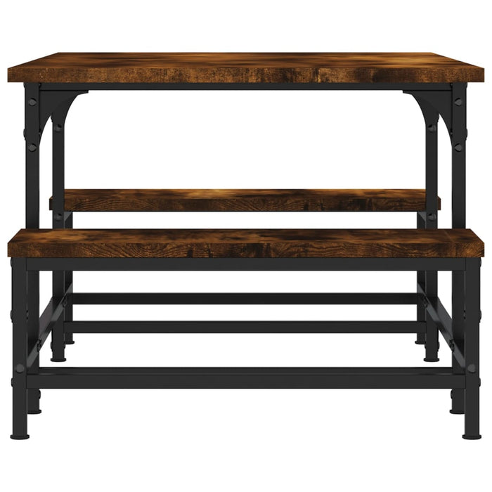 Tavolino da Salotto-Tavolino da soggiorno-Tavolo Rovere Fumo 100x50,5x40cm Legno Multistrato