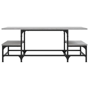 Tavolino Salotto Grigio Sonoma 100x50,5x40 cm Legno Multistrato 835377