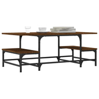 Tavolino Salotto Rovere Marrone 100x50,5x40cm Legno Multistrato 835378