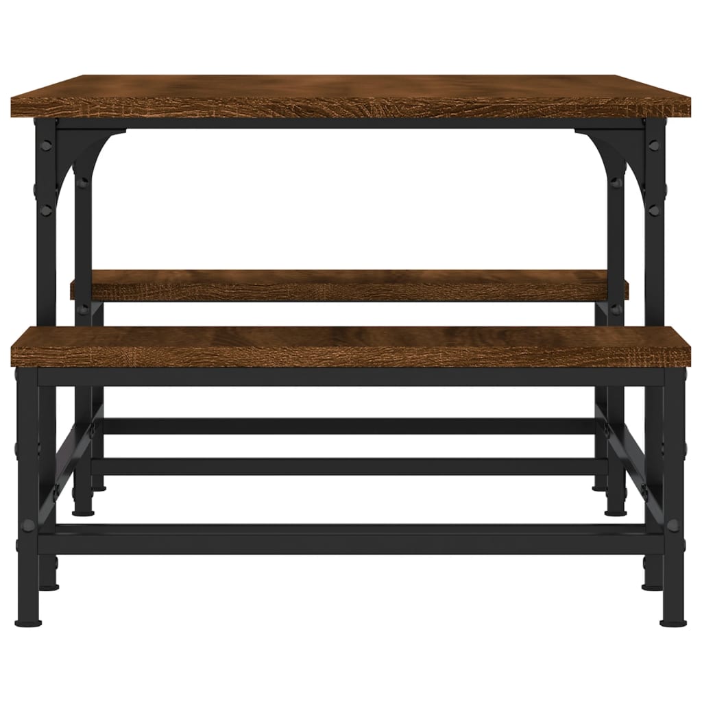 Tavolino Salotto Rovere Marrone 100x50,5x40cm Legno Multistrato 835378