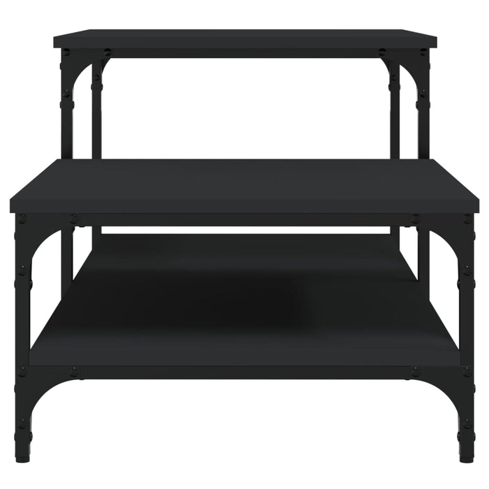 Tavolino da Salotto Nero 100x50,5x45 cm in Legno Multistrato 835379