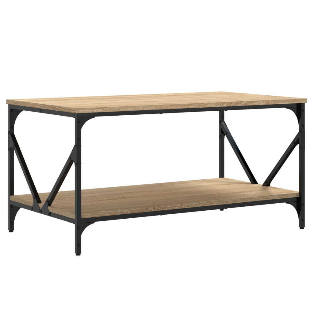 Tavolino da Salotto Rovere Sonoma 90x50x45 cm Legno Multistrato 835385