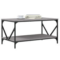 Tavolino da Salotto Grigio Sonoma 90x50x45 cm Legno Multistrato 835387