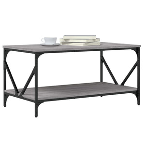 Tavolino da Salotto Grigio Sonoma 90x50x45 cm Legno Multistrato 835387