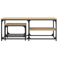 Tavolini Impilabili 2 pz Rovere Sonoma in Legno Multistrato 835395