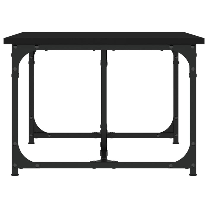 Tavolino da Salotto Nero 90x50x35 cm in Legno Multistrato 835399