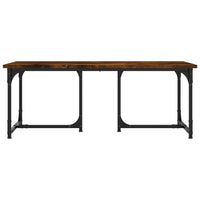 Tavolino da Salotto Rovere Fumo 90x50x35 cm Legno Multistrato 835401