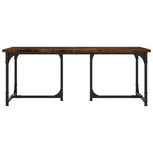 Tavolino da Salotto Rovere Fumo 90x50x35 cm Legno Multistrato 835401