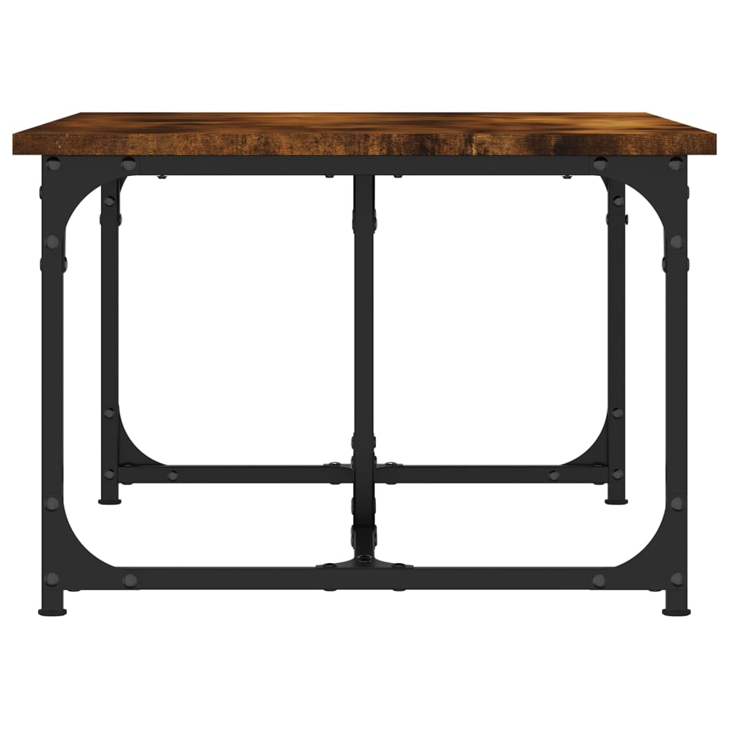 Tavolino da Salotto Rovere Fumo 90x50x35 cm Legno Multistrato 835401