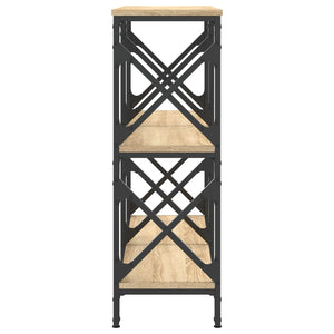 vidaXL Tavolo Consolle Rovere Sonoma 100x28x80,5 cm Legno Multistrato