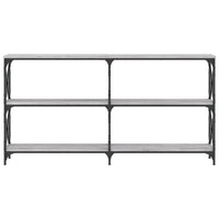 Tavolo Consolle Grigio Sonoma 156x28x80,5 cm Legno Multistrato 835427