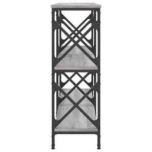 Tavolo Consolle Grigio Sonoma 156x28x80,5 cm Legno Multistrato 835427