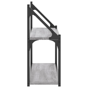 Scaffale Parete 2 Ripiani Grigio Sonoma 80x21x51 cm Multistrato 835467