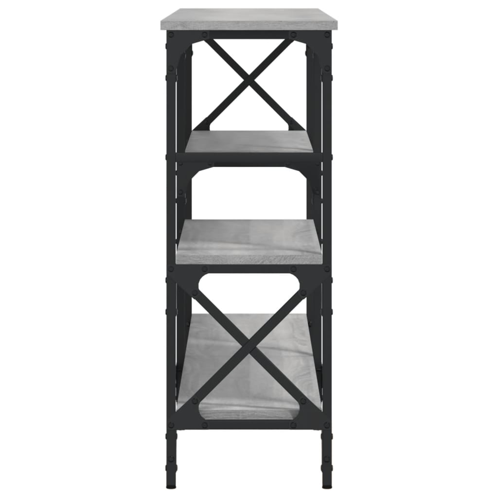 Tavolo Consolle Grigio Sonoma 150x29x76,5 cm Legno Multistrato 835472