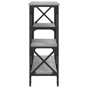 Tavolo Consolle Grigio Sonoma 150x29x76,5 cm Legno Multistrato 835472