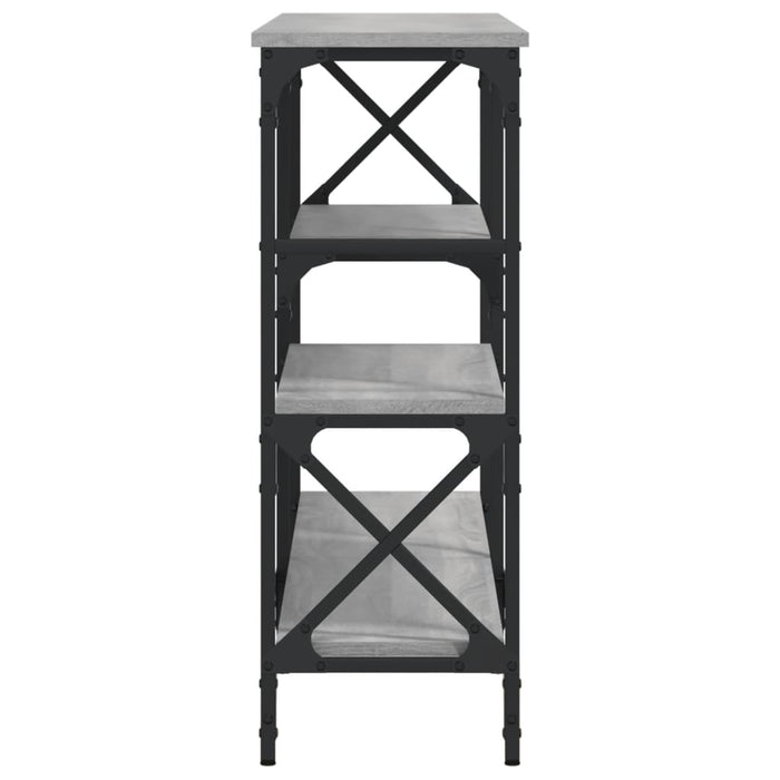 Tavolo Consolle Grigio Sonoma 150x29x76,5 cm Legno Multistrato 835472