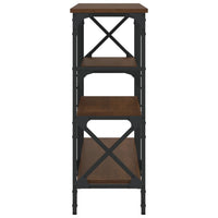 Tavolino Consolle-Tavolino da soggiorno-Tavolo Rovere Marrone 150x29x76,5 Legno Multistrato