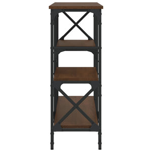 Tavolino Consolle-Tavolino da soggiorno-Tavolo Rovere Marrone 150x29x76,5 Legno Multistrato