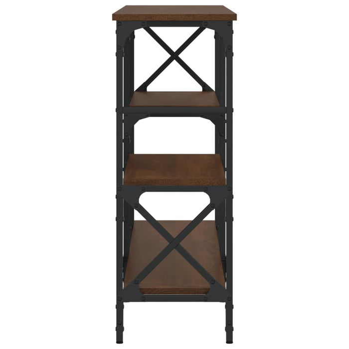 Tavolino Consolle-Tavolino da soggiorno-Tavolo Rovere Marrone 150x29x76,5 Legno Multistrato