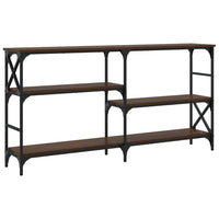 Tavolino Consolle-Tavolino da soggiorno-Tavolo Rovere Marrone 150x29x76,5 Legno Multistrato