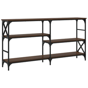 Tavolino Consolle-Tavolino da soggiorno-Tavolo Rovere Marrone 150x29x76,5 Legno Multistrato